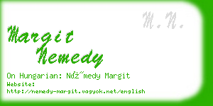 margit nemedy business card